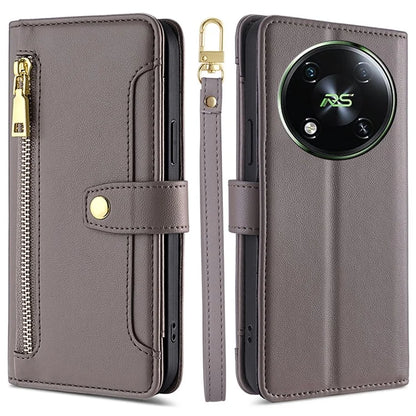 For itel RS4 4G Case 6 Card Holder Slots PU Leather Purse Style Crossbody Phone Cover