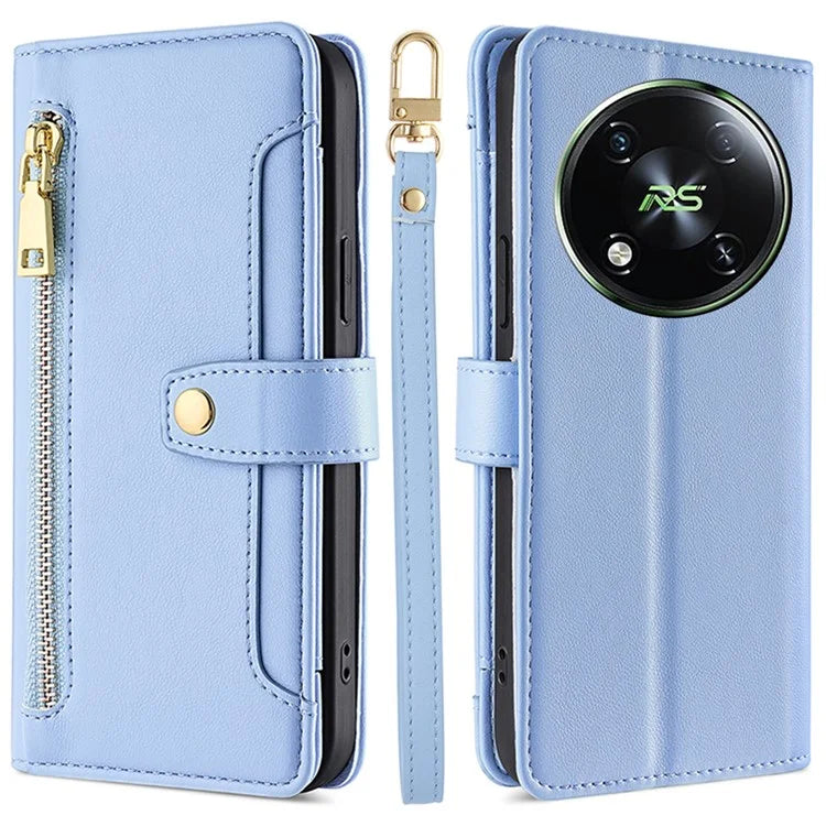 For itel RS4 4G Case 6 Card Holder Slots PU Leather Purse Style Crossbody Phone Cover