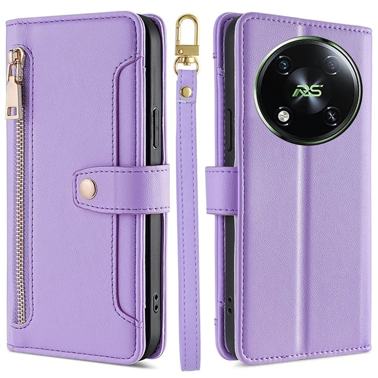 For itel RS4 4G Case 6 Card Holder Slots PU Leather Purse Style Crossbody Phone Cover