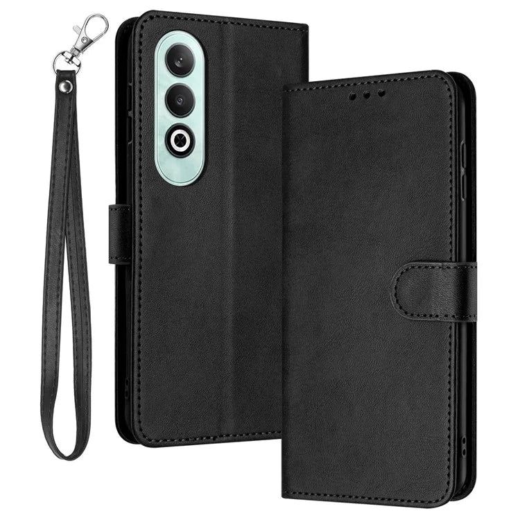 For OnePlus Nord CE4 5G Folio Flip Leather Wallet Cell Phone Case Fall Proof Cover with Strap
