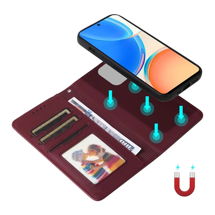 BETOPNICE 005 For Honor X8 4G / X30i / Play6T Pro Leather Case Wallet Detachable Magnetic Phone Cover