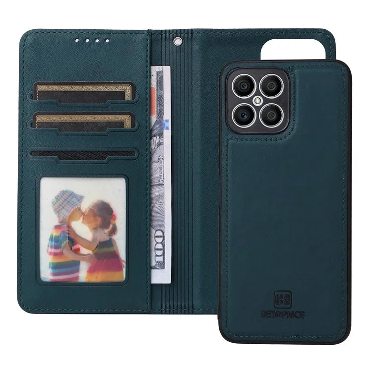 BETOPNICE 005 For Honor X8 4G / X30i / Play6T Pro Leather Case Wallet Detachable Magnetic Phone Cover