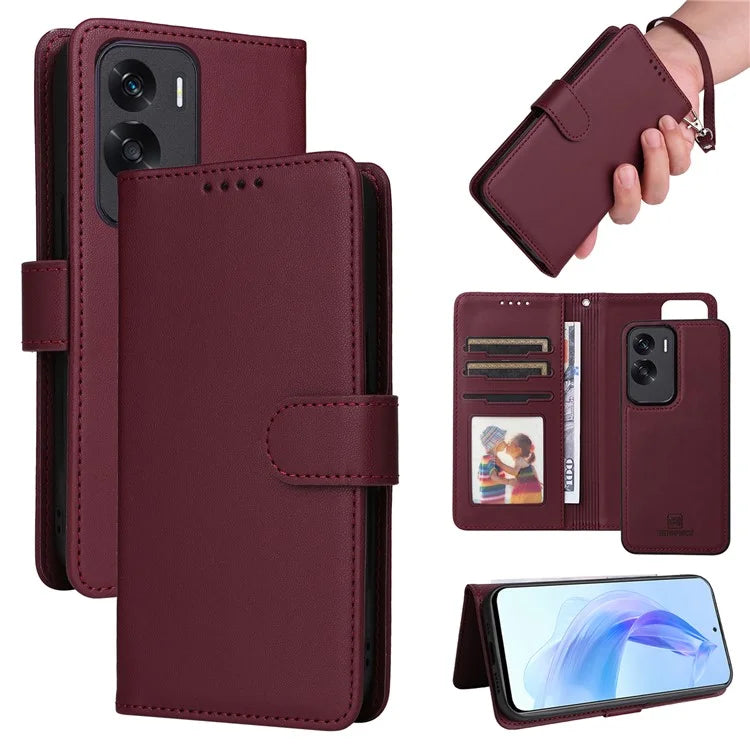 BETOPNICE 005 For Honor 90 Lite 5G / X50i 5G Case PU Leather Removable 2-in-1 Phone Cover