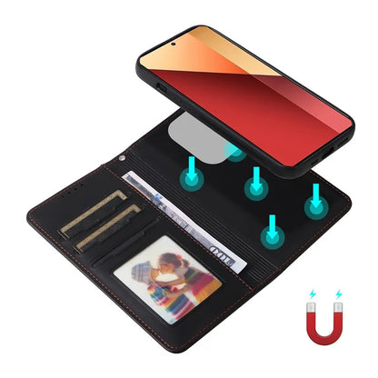 BETOPNICE 005 For Xiaomi Redmi Note 13 Pro 4G / Poco M6 Pro 4G Case 2-in-1 Magnetic Detachable Leather Cell Phone Cover