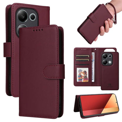 BETOPNICE 005 For Xiaomi Redmi Note 13 Pro 4G / Poco M6 Pro 4G Case 2-in-1 Magnetic Detachable Leather Cell Phone Cover
