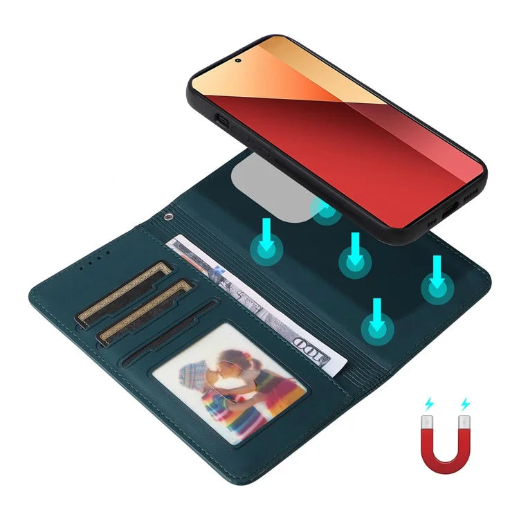 BETOPNICE 005 For Xiaomi Redmi Note 13 Pro 4G / Poco M6 Pro 4G Case 2-in-1 Magnetic Detachable Leather Cell Phone Cover