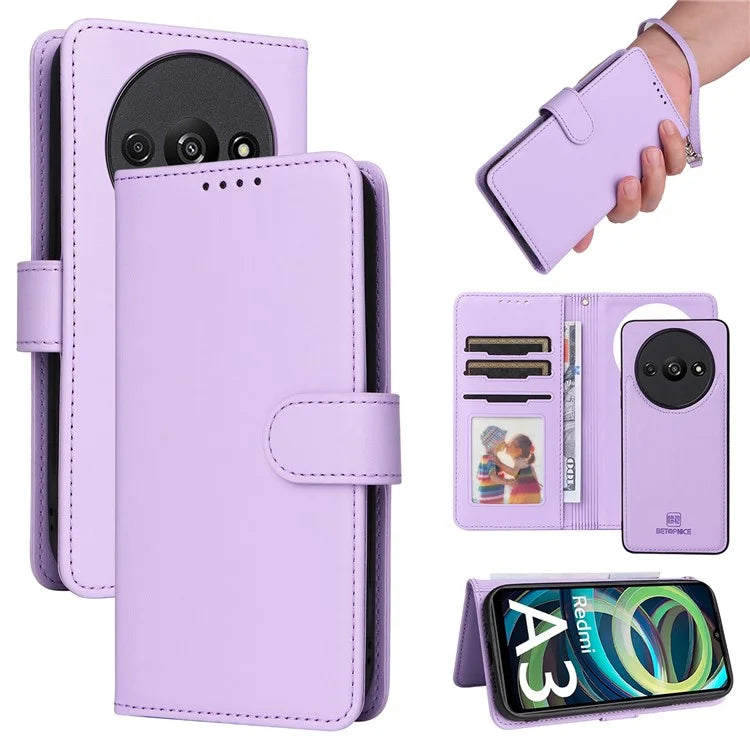 BETOPNICE 005 For Xiaomi Redmi A3 / Poco C61 Leather Case 2-in-1 Magnetic Detachable Stand Phone Cover