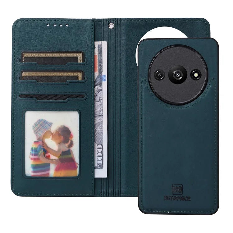 BETOPNICE 005 For Xiaomi Redmi A3 / Poco C61 Leather Case 2-in-1 Magnetic Detachable Stand Phone Cover