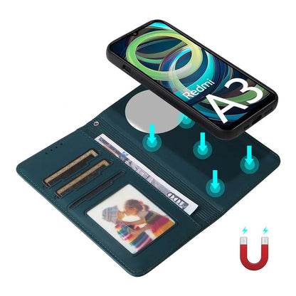 BETOPNICE 005 For Xiaomi Redmi A3 / Poco C61 Leather Case 2-in-1 Magnetic Detachable Stand Phone Cover