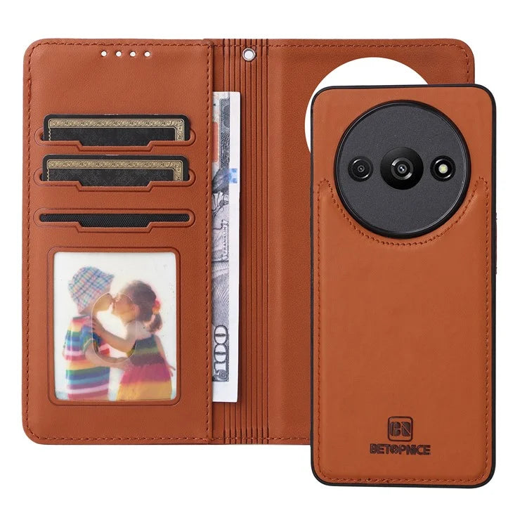 BETOPNICE 005 For Xiaomi Redmi A3 / Poco C61 Leather Case 2-in-1 Magnetic Detachable Stand Phone Cover