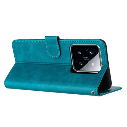 For Xiaomi 14 Case Full Protection Folding Stand Leather Phone Cover with Wallet
