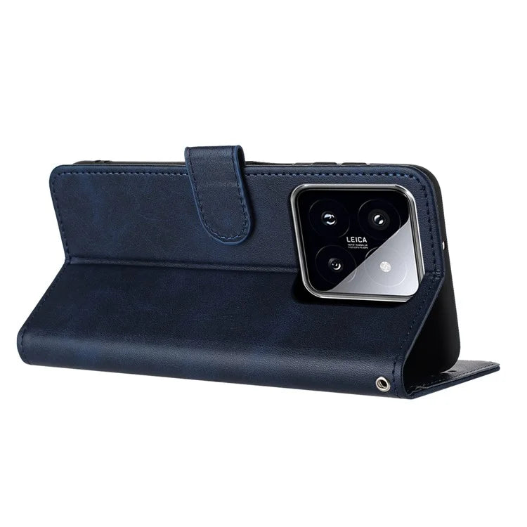 For Xiaomi 14 Case Full Protection Folding Stand Leather Phone Cover with Wallet