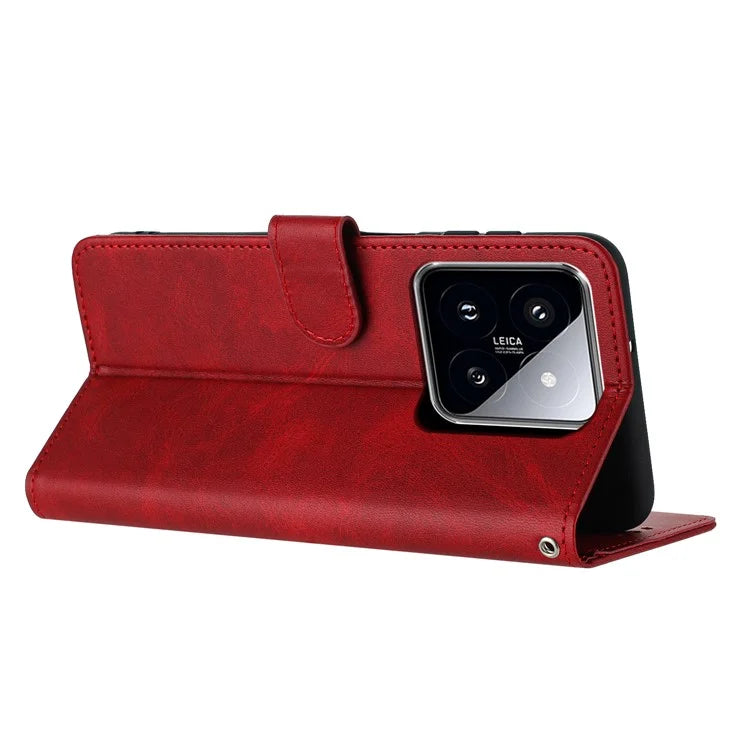 For Xiaomi 14 Case Full Protection Folding Stand Leather Phone Cover with Wallet
