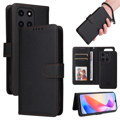 BETOPNICE 005 For Honor X6a 4G / X6a Plus 4G Case PU Leather Magnetic Detachable Shockproof Phone Cover