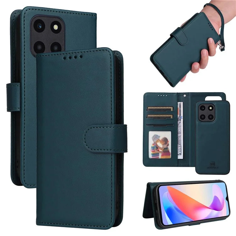 BETOPNICE 005 For Honor X6a 4G / X6a Plus 4G Case PU Leather Magnetic Detachable Shockproof Phone Cover