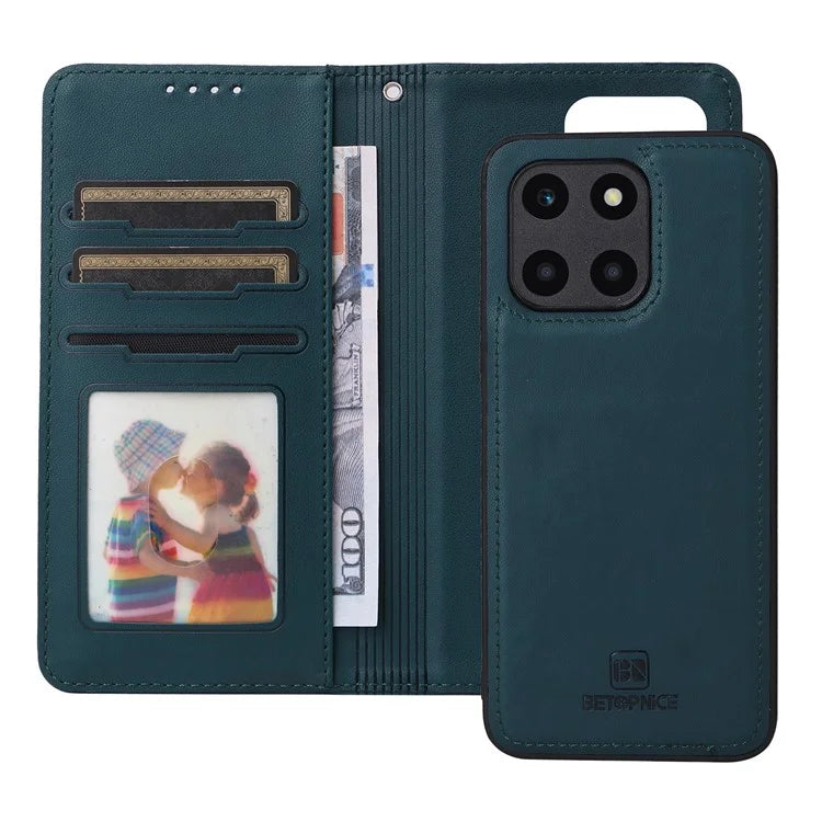 BETOPNICE 005 For Honor X6a 4G / X6a Plus 4G Case PU Leather Magnetic Detachable Shockproof Phone Cover