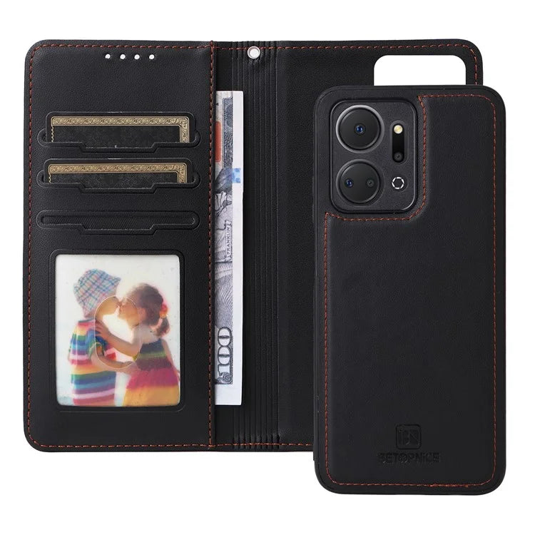 BETOPNICE 005 For Honor X7a 4G / Play7T 5G Case 2 in 1 Detachable Wallet PU Leather Phone Cover