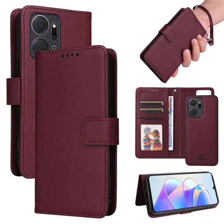 BETOPNICE 005 For Honor X7a 4G / Play7T 5G Case 2 in 1 Detachable Wallet PU Leather Phone Cover