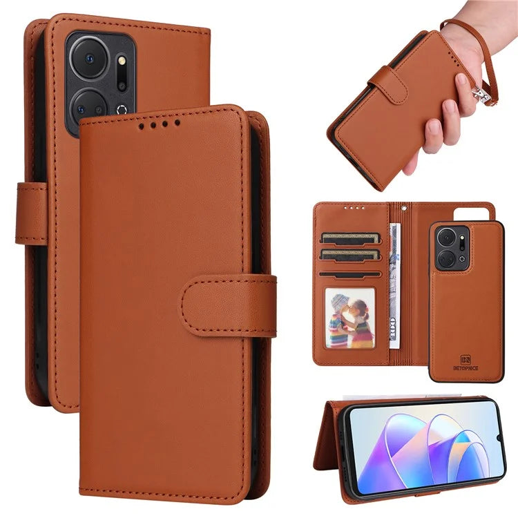 BETOPNICE 005 For Honor X7a 4G / Play7T 5G Case 2 in 1 Detachable Wallet PU Leather Phone Cover