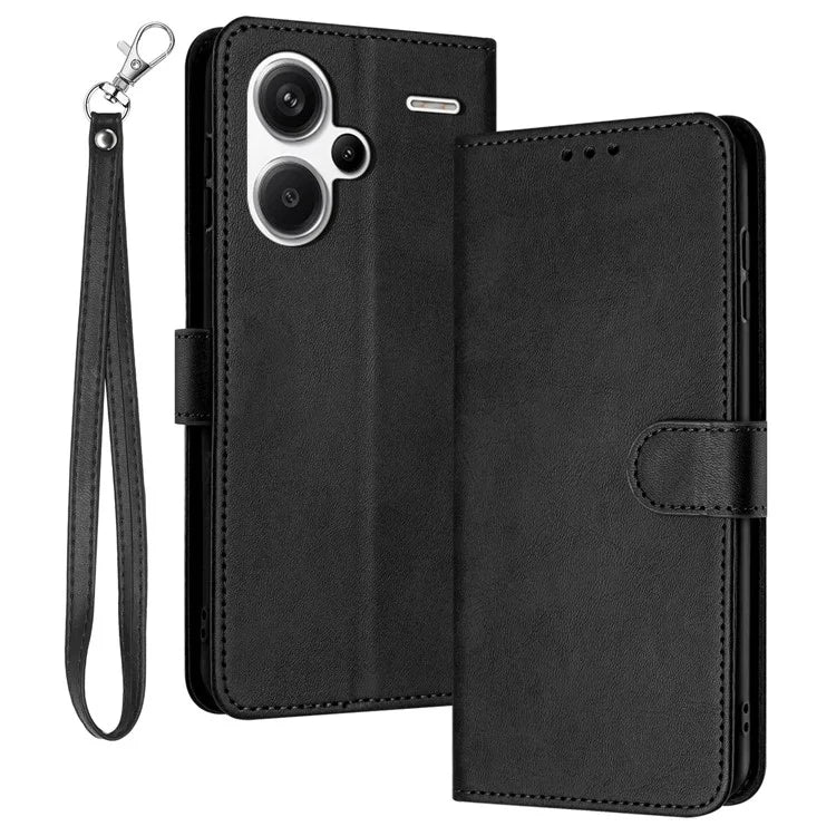 For Xiaomi Redmi Note 13 Pro+ 5G Case Calf Texture Stand Leather Wallet Phone Cover