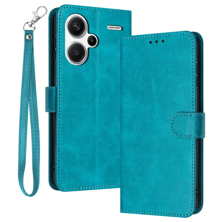 For Xiaomi Redmi Note 13 Pro+ 5G Case Calf Texture Stand Leather Wallet Phone Cover