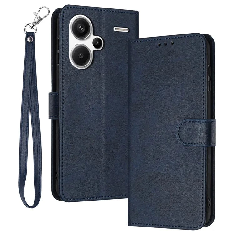 For Xiaomi Redmi Note 13 Pro+ 5G Case Calf Texture Stand Leather Wallet Phone Cover