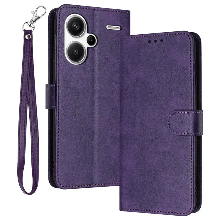 For Xiaomi Redmi Note 13 Pro+ 5G Case Calf Texture Stand Leather Wallet Phone Cover