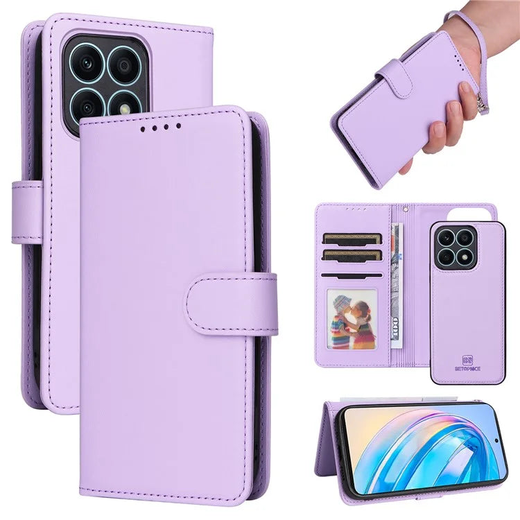 BETOPNICE 005 For Honor X8a 4G Detachable Case Anti-Scratch Leather Phone Cover