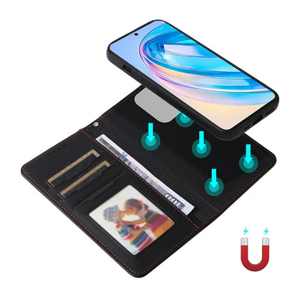 BETOPNICE 005 For Honor X8a 4G Detachable Case Anti-Scratch Leather Phone Cover
