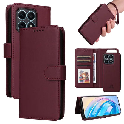 BETOPNICE 005 For Honor X8a 4G Detachable Case Anti-Scratch Leather Phone Cover