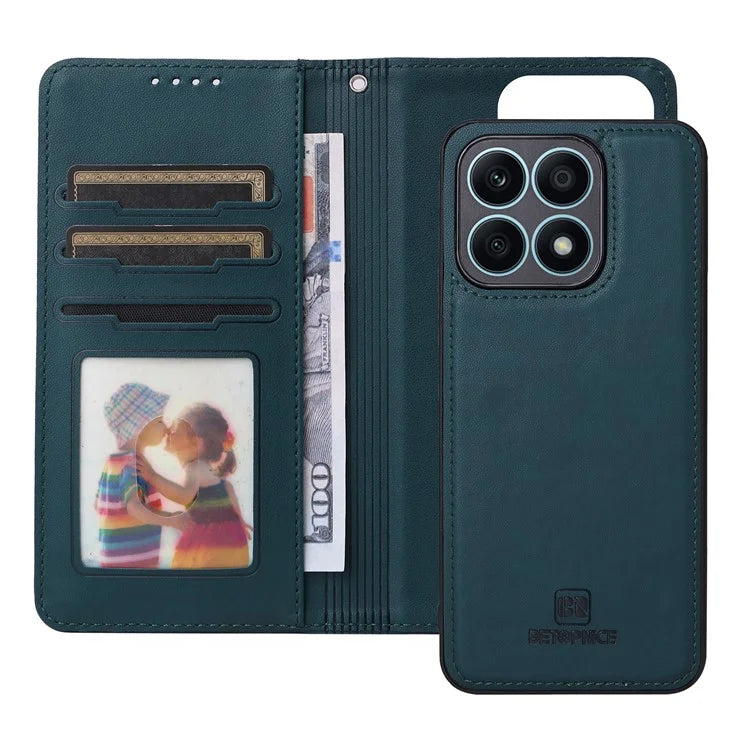BETOPNICE 005 For Honor X8a 4G Detachable Case Anti-Scratch Leather Phone Cover