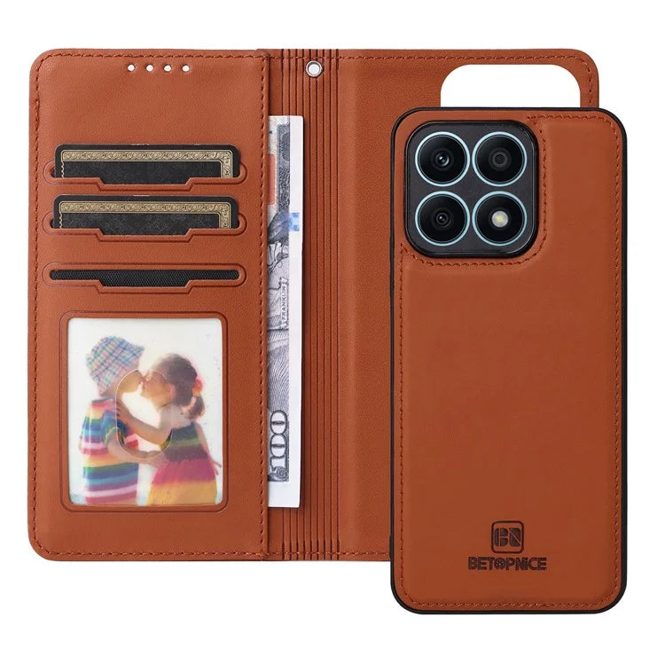 BETOPNICE 005 For Honor X8a 4G Detachable Case Anti-Scratch Leather Phone Cover