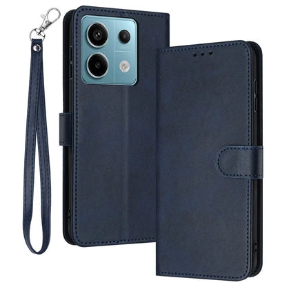 Phone Stand Case for Xiaomi Redmi Note 13 Pro 5G / Poco X6 5G PU Leather Wallet Anti-Fall Phone Cover with Stand