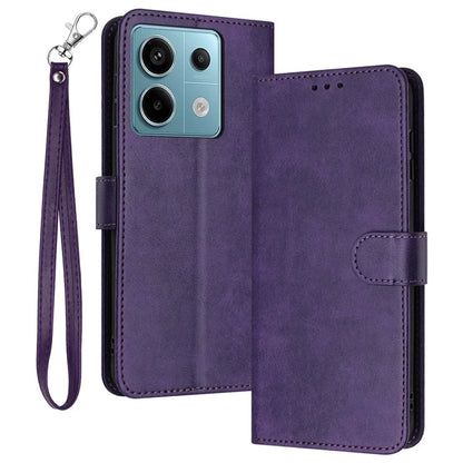 Phone Stand Case for Xiaomi Redmi Note 13 Pro 5G / Poco X6 5G PU Leather Wallet Anti-Fall Phone Cover with Stand