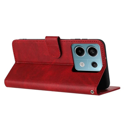 Phone Stand Case for Xiaomi Redmi Note 13 Pro 5G / Poco X6 5G PU Leather Wallet Anti-Fall Phone Cover with Stand