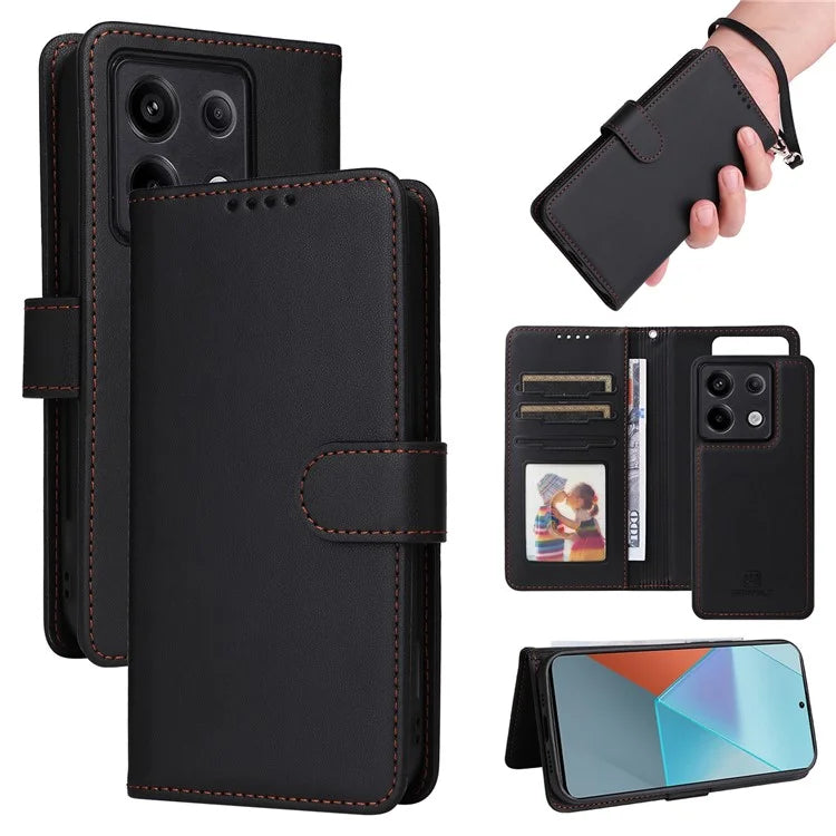 BETOPNICE 005 For Xiaomi Redmi Note 13 Pro 5G / Poco X6 5G Case Removable 2-in-1 PU Leather Phone Cover