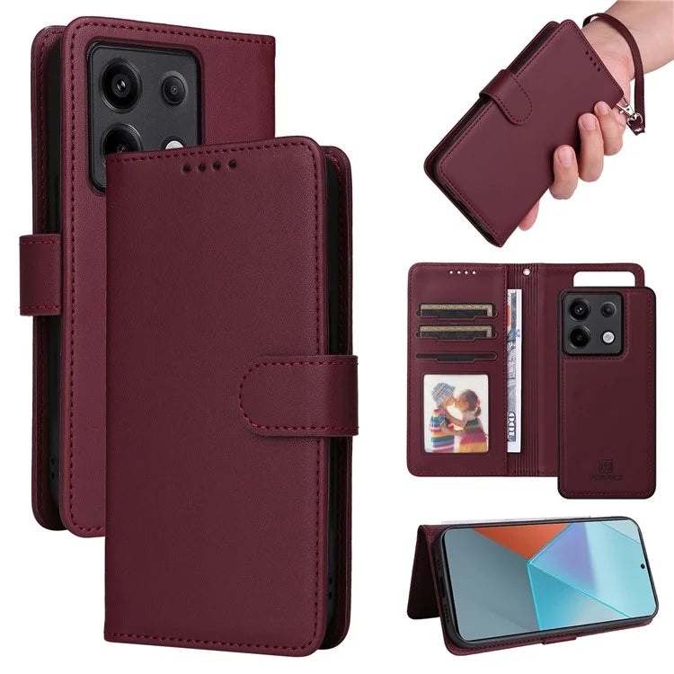BETOPNICE 005 For Xiaomi Redmi Note 13 Pro 5G / Poco X6 5G Case Removable 2-in-1 PU Leather Phone Cover