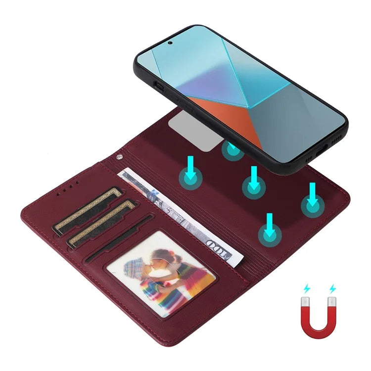 BETOPNICE 005 For Xiaomi Redmi Note 13 Pro 5G / Poco X6 5G Case Removable 2-in-1 PU Leather Phone Cover