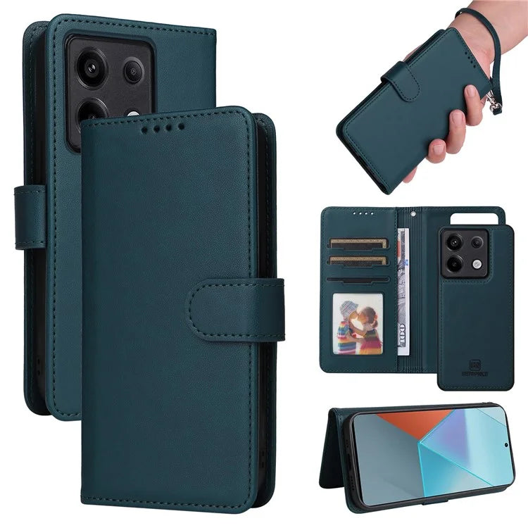 BETOPNICE 005 For Xiaomi Redmi Note 13 Pro 5G / Poco X6 5G Case Removable 2-in-1 PU Leather Phone Cover