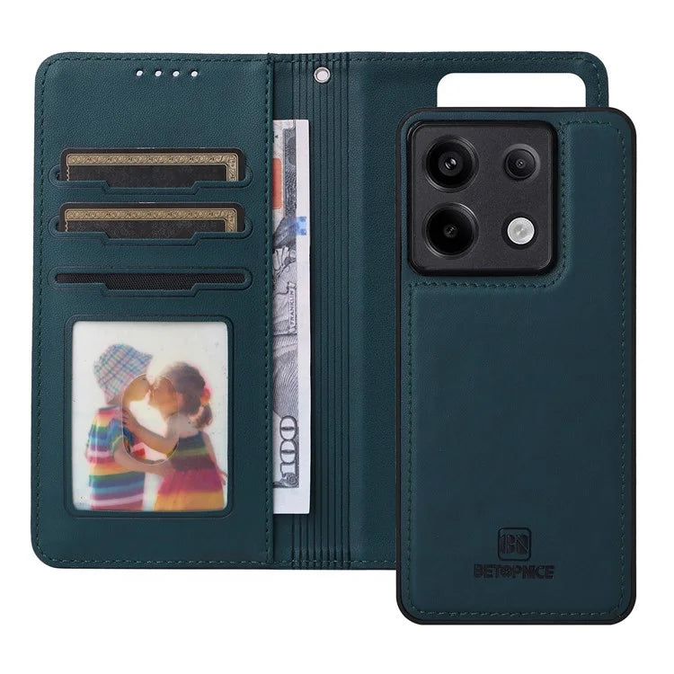 BETOPNICE 005 For Xiaomi Redmi Note 13 Pro 5G / Poco X6 5G Case Removable 2-in-1 PU Leather Phone Cover