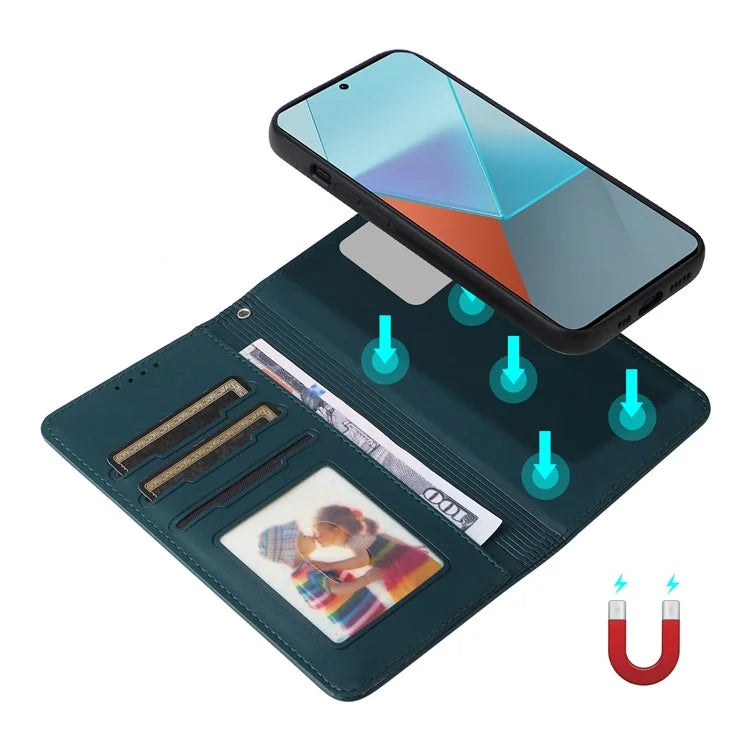 BETOPNICE 005 For Xiaomi Redmi Note 13 Pro 5G / Poco X6 5G Case Removable 2-in-1 PU Leather Phone Cover