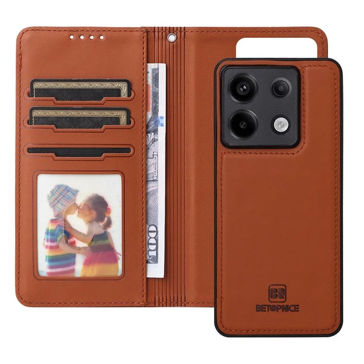 BETOPNICE 005 For Xiaomi Redmi Note 13 Pro 5G / Poco X6 5G Case Removable 2-in-1 PU Leather Phone Cover