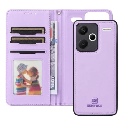 BETOPNICE 005 For Xiaomi Redmi Note 13 Pro+ 5G Case RFID Blocking PU Leather 2 in 1 Detachable Cover