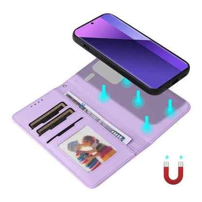 BETOPNICE 005 For Xiaomi Redmi Note 13 Pro+ 5G Case RFID Blocking PU Leather 2 in 1 Detachable Cover