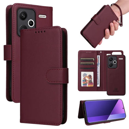 BETOPNICE 005 For Xiaomi Redmi Note 13 Pro+ 5G Case RFID Blocking PU Leather 2 in 1 Detachable Cover