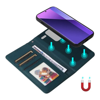 BETOPNICE 005 For Xiaomi Redmi Note 13 Pro+ 5G Case RFID Blocking PU Leather 2 in 1 Detachable Cover