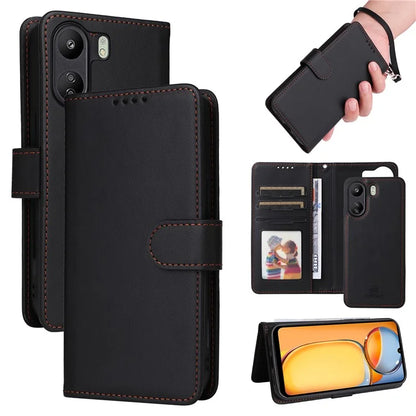 BETOPNICE 005 For Xiaomi Redmi 13C 4G / Poco C65 4G Leather Case 2-in-1 Magnetic Detachable Phone Cover