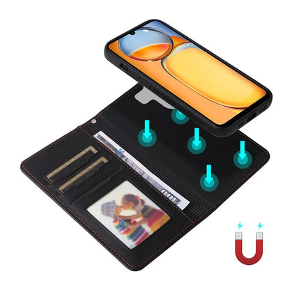 BETOPNICE 005 For Xiaomi Redmi 13C 4G / Poco C65 4G Leather Case 2-in-1 Magnetic Detachable Phone Cover