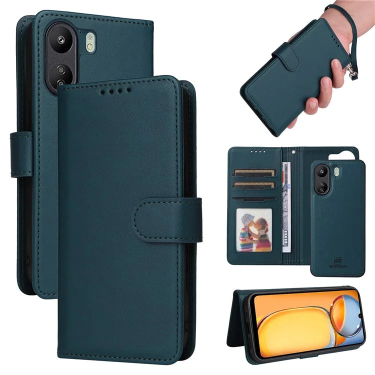 BETOPNICE 005 For Xiaomi Redmi 13C 4G / Poco C65 4G Leather Case 2-in-1 Magnetic Detachable Phone Cover