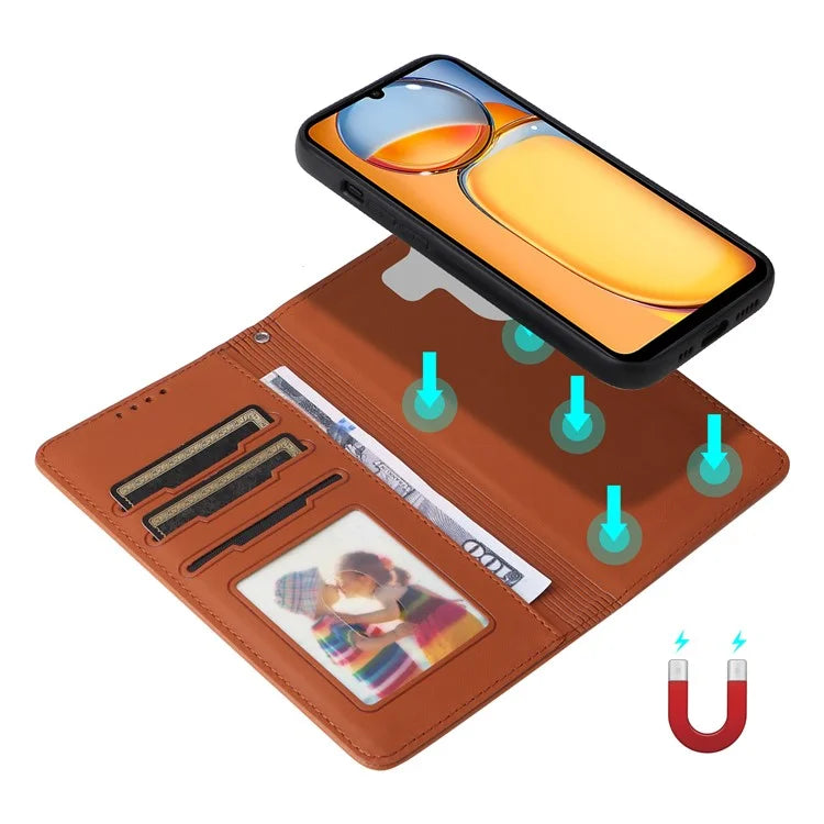 BETOPNICE 005 For Xiaomi Redmi 13C 4G / Poco C65 4G Leather Case 2-in-1 Magnetic Detachable Phone Cover